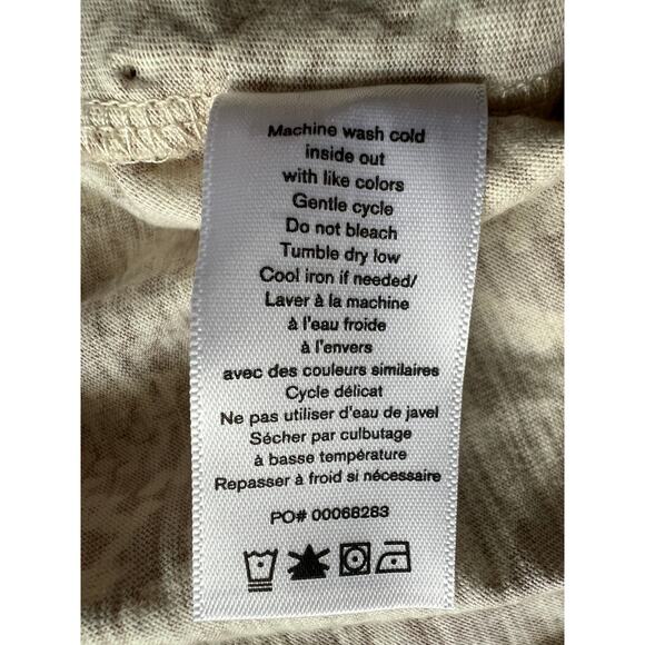 RAG & BONE TOP WOMENS SIZE XSMALL ALLOVER SNAKE COTTON TEE SHIRT NEUTRAL NEW - Picture 12 of 13